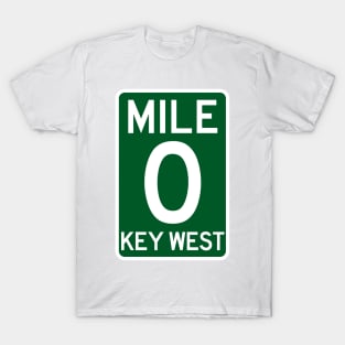 Mile 0 Key West Florida A1A T-Shirt